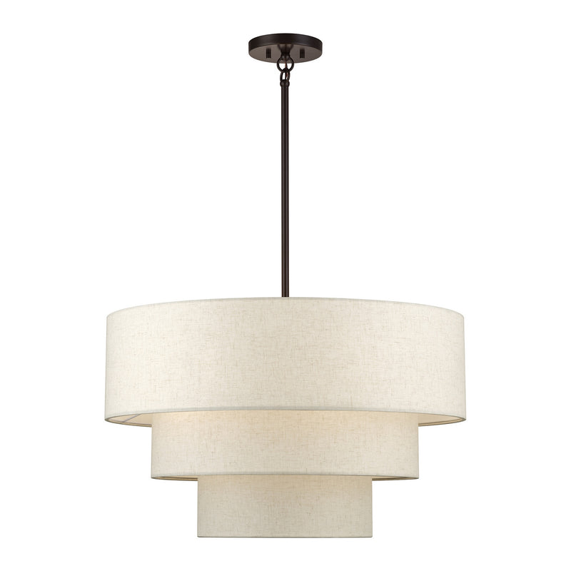 Livex Lighting 41936-92 Five Light Chandelier, English Bronze