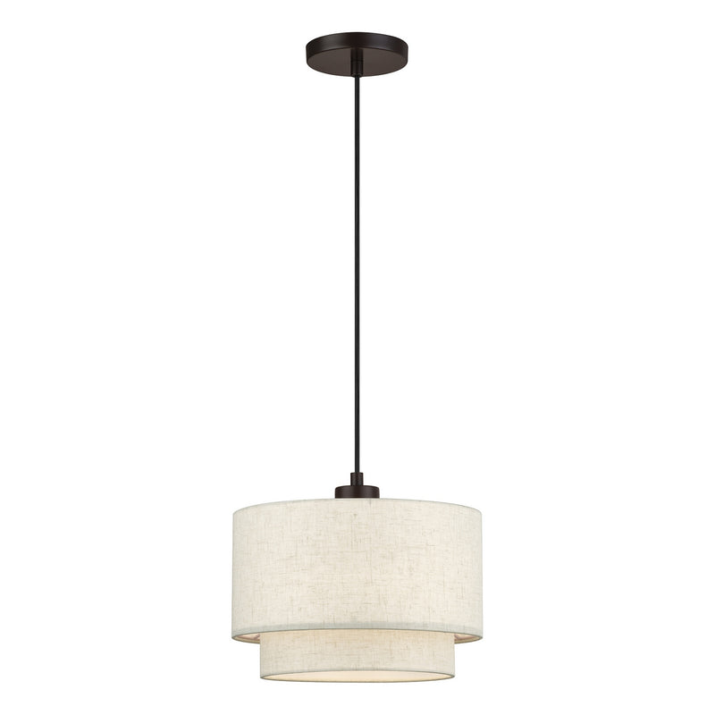 Livex Lighting 41941-92 One Light Pendant, English Bronze