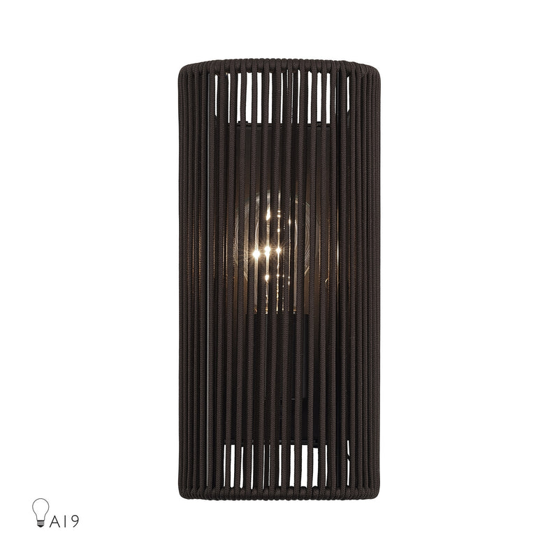 Livex Lighting 49136-92 One Light Wall Sconce, English Bronze