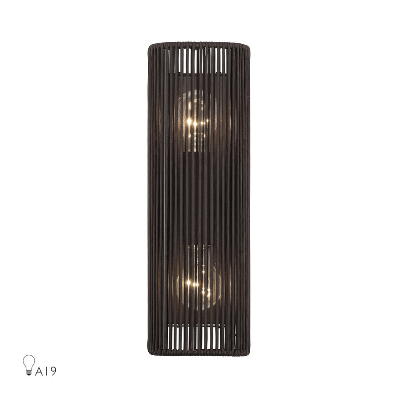 Livex Lighting 49138-92 Two Light Wall Sconce, English Bronze