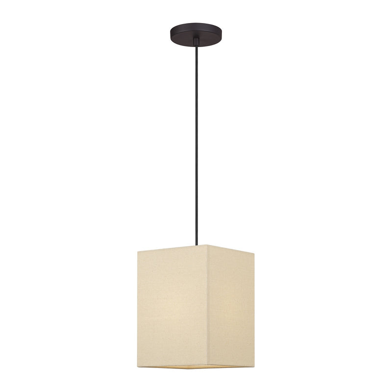 Livex Lighting 52274-07 One Light Pendant, Bronze