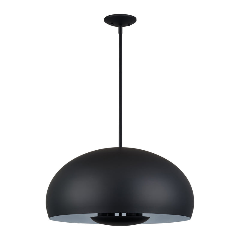Livex Lighting 51518-04 Four Light Pendant, Black
