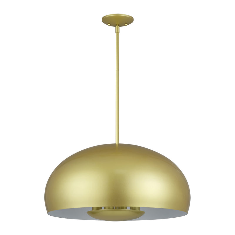 Livex Lighting 51518-33 Four Light Pendant, Soft Gold