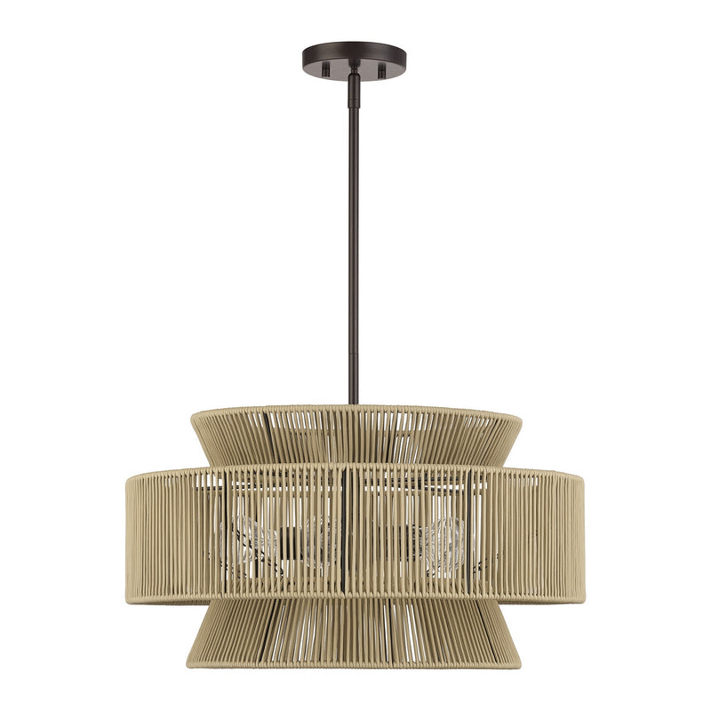 Livex Lighting 53165-92 Five Light Chandelier, English Bronze