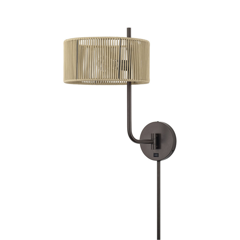 Livex Lighting 53178-92 One Light Swing Arm Wall Lamp, English Bronze