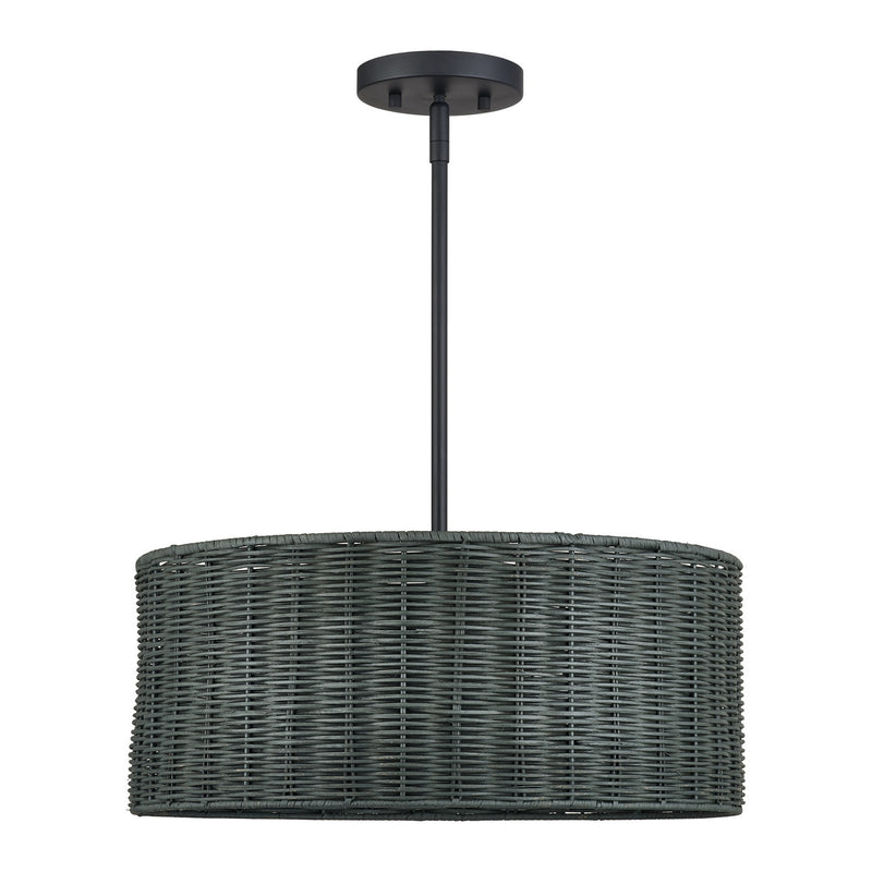 Livex Lighting 60114-04 Three Light Chandelier, Black