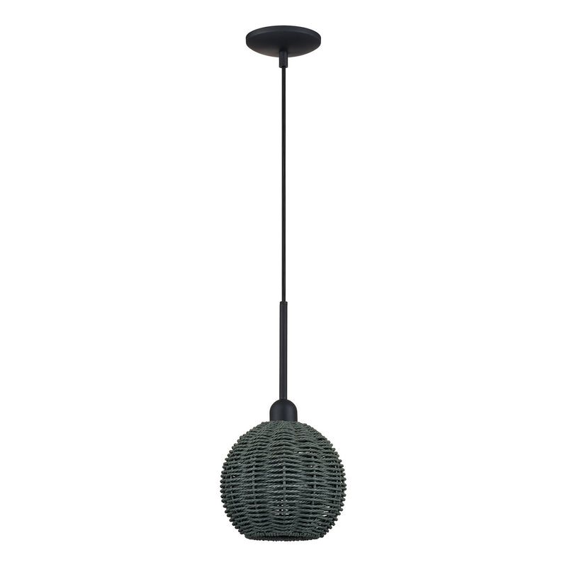 Livex Lighting 60152-04 One Light Mini Pendant, Black