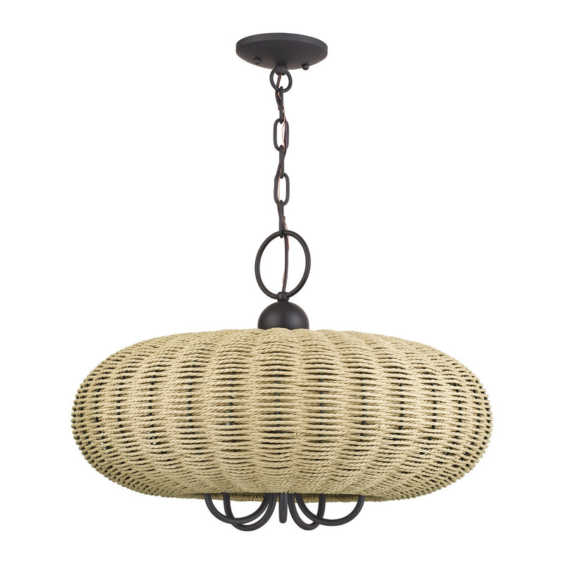 Livex Lighting 60205-07 Five Light Chandelier, Bronze
