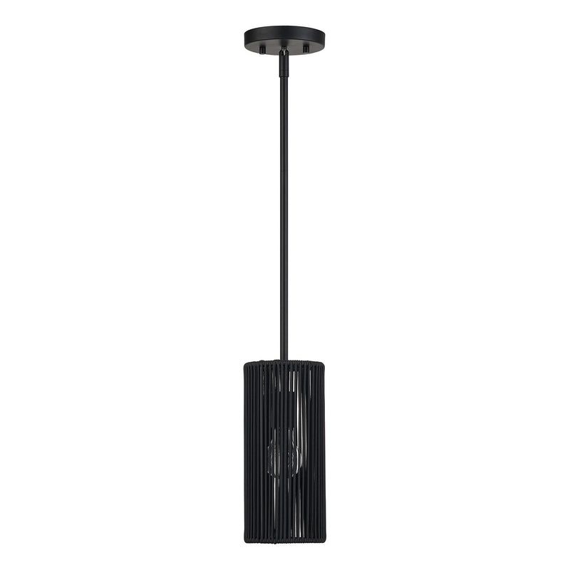 Livex Lighting 60241-04 One Light Mini Pendant, Black