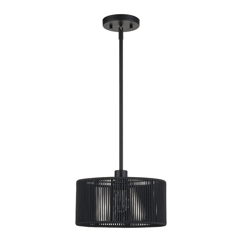 Livex Lighting 60243-04 One Light Pendant, Black