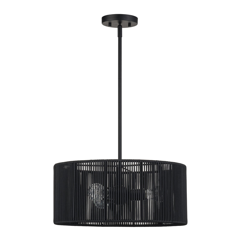 Livex Lighting 60246-04 Three Light Chandelier, Black