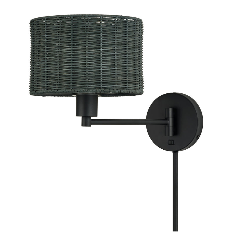 Livex Lighting 60439-04 One Light Swing Arm Wall Lamp, Black