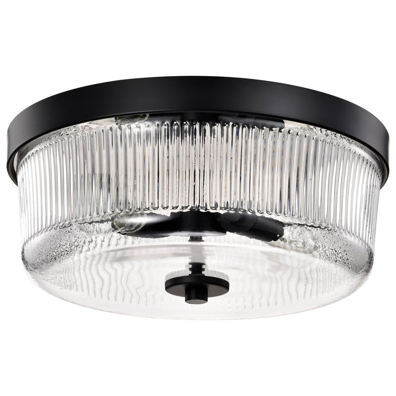 Nuvo Lighting 60-8608 Two Light Flush Mount, Matte Black
