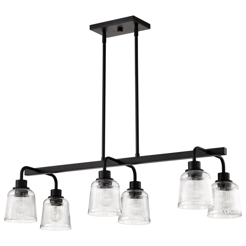 Nuvo Lighting 60-8610 Six Light Island Pendant, Matte Black