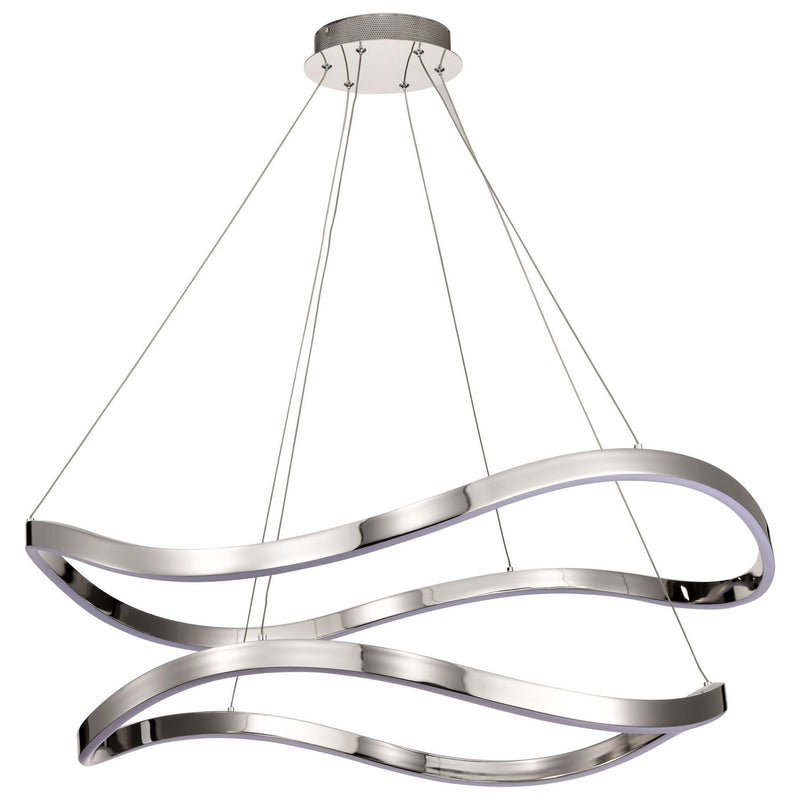 Nuvo Lighting 62-2431 LED Pendant, Polished Nickel