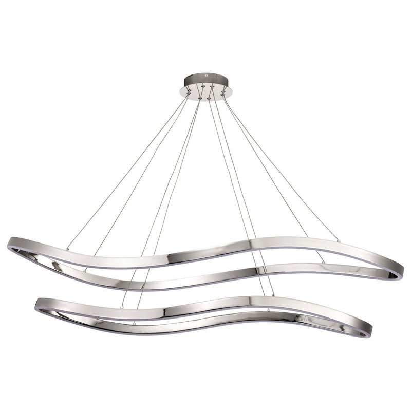 Nuvo Lighting 62-2432 LED Pendant, Polished Nickel