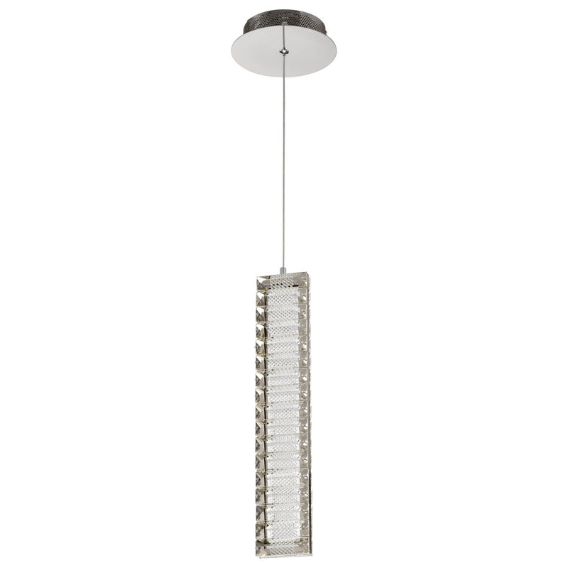 Nuvo Lighting 62-2445 LED Mini Pendant, Polished Nickel