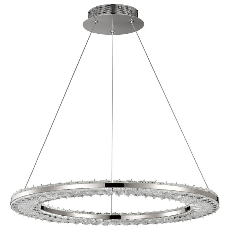 Nuvo Lighting 62-2446 LED Pendant, Polished Nickel