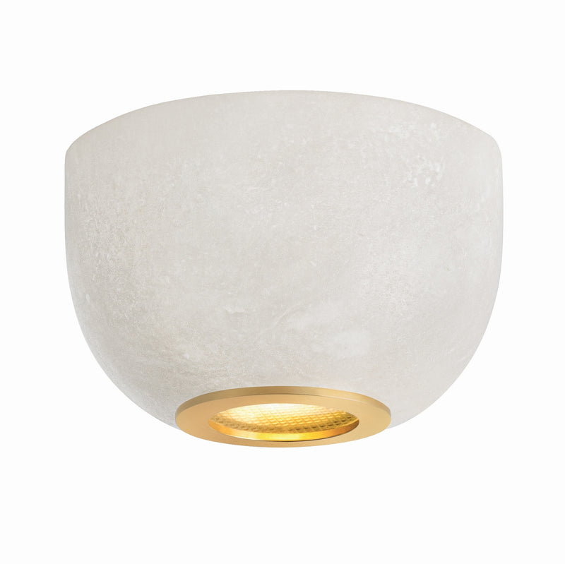 Hudson Valley 3231-AGB One Light Flush Mount, Aged Brass