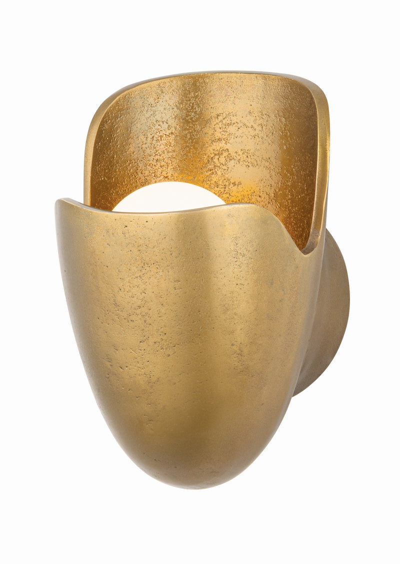 Hudson Valley 4241-AGB One Light Wall Sconce, Aged Brass