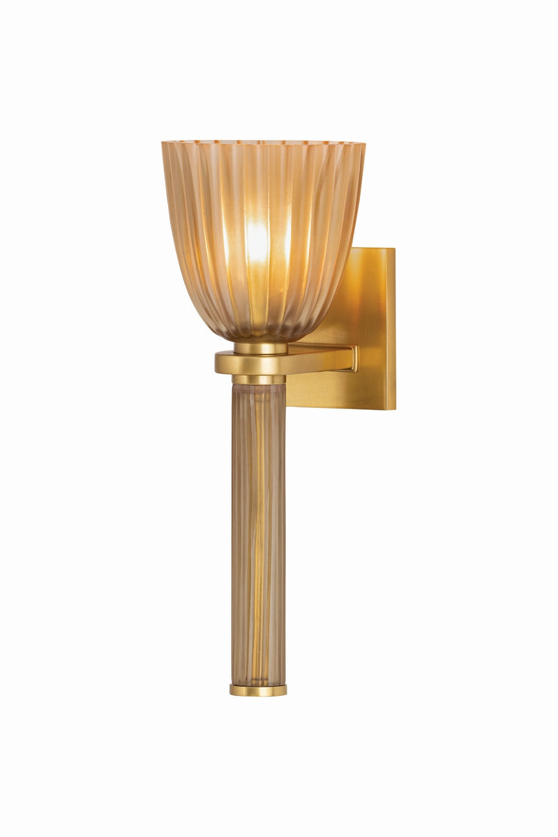 Hudson Valley 5231-AGB One Light Wall Sconce, Aged Brass