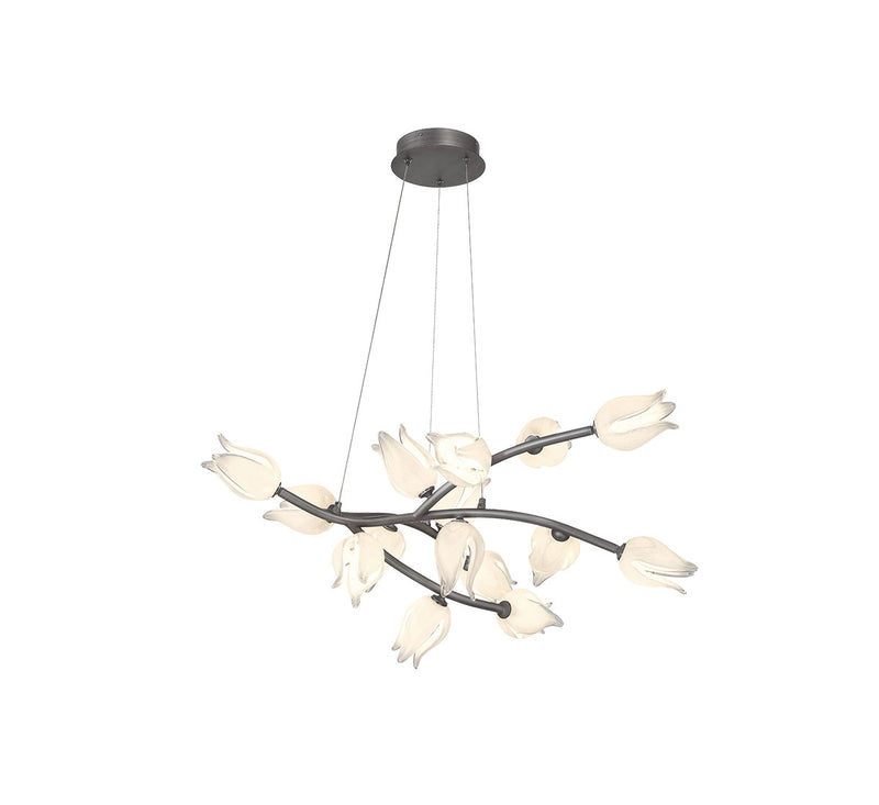 Lib & Co. 10114-042 LED Chandelier, Brushed Vintage grey