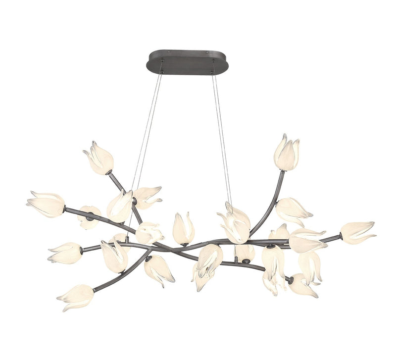 Lib & Co. 10115-042 LED Chandelier, Brushed Vintage grey