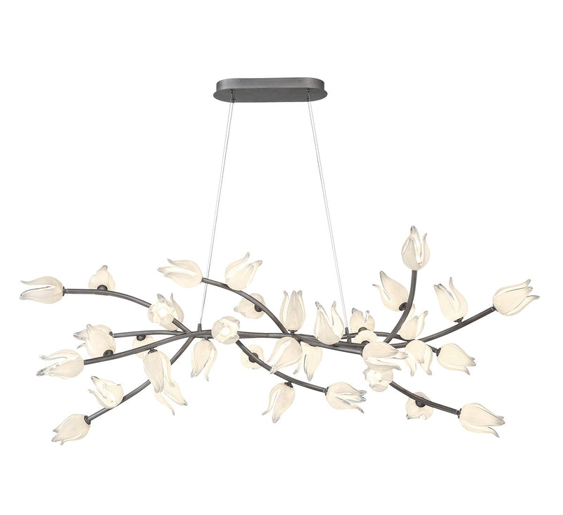 Lib & Co. 10116-042 LED Chandelier, Brushed Vintage grey