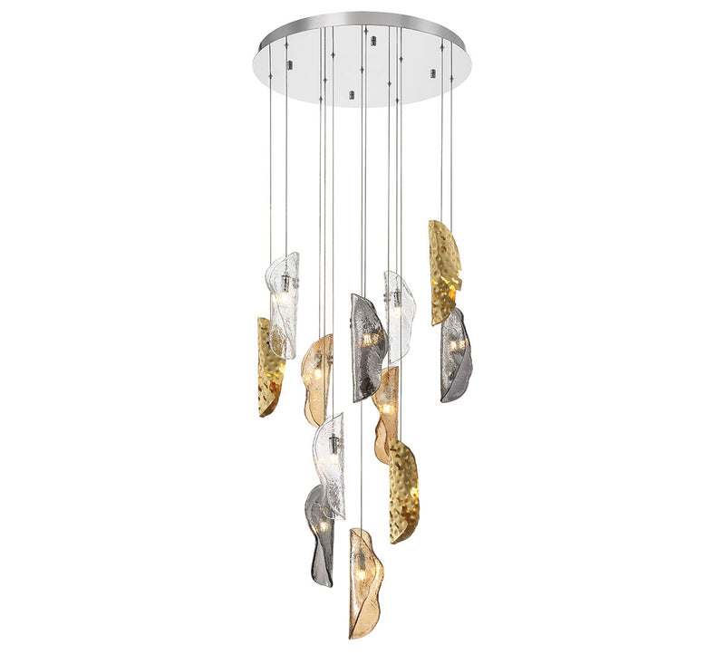 Lib & Co. 10164-024-01 LED Chandelier, Chrome