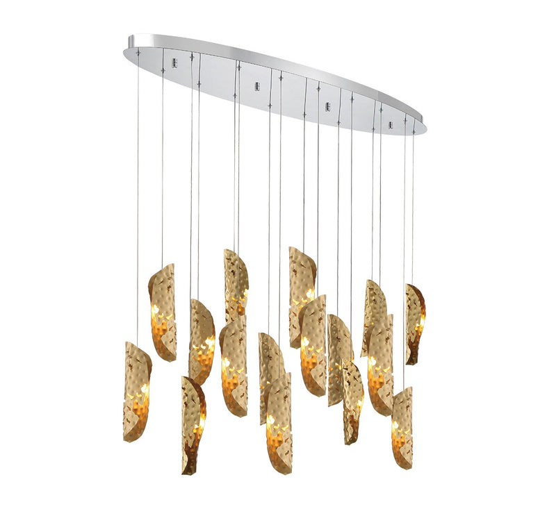 Lib & Co. 10172-020-01 LED Chandelier, Chrome