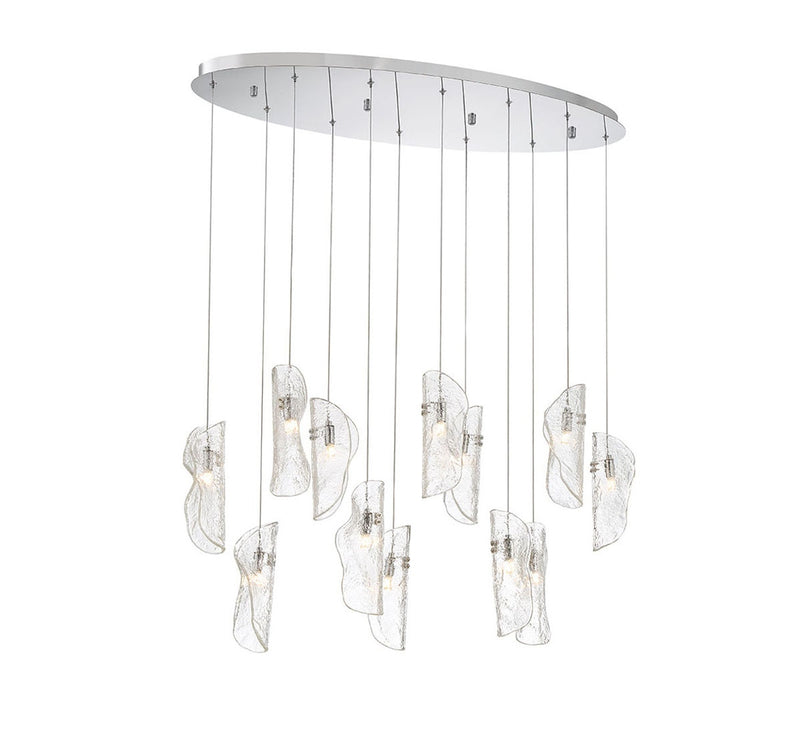 Lib & Co. 12034-017-01 LED Chandelier, Chrome