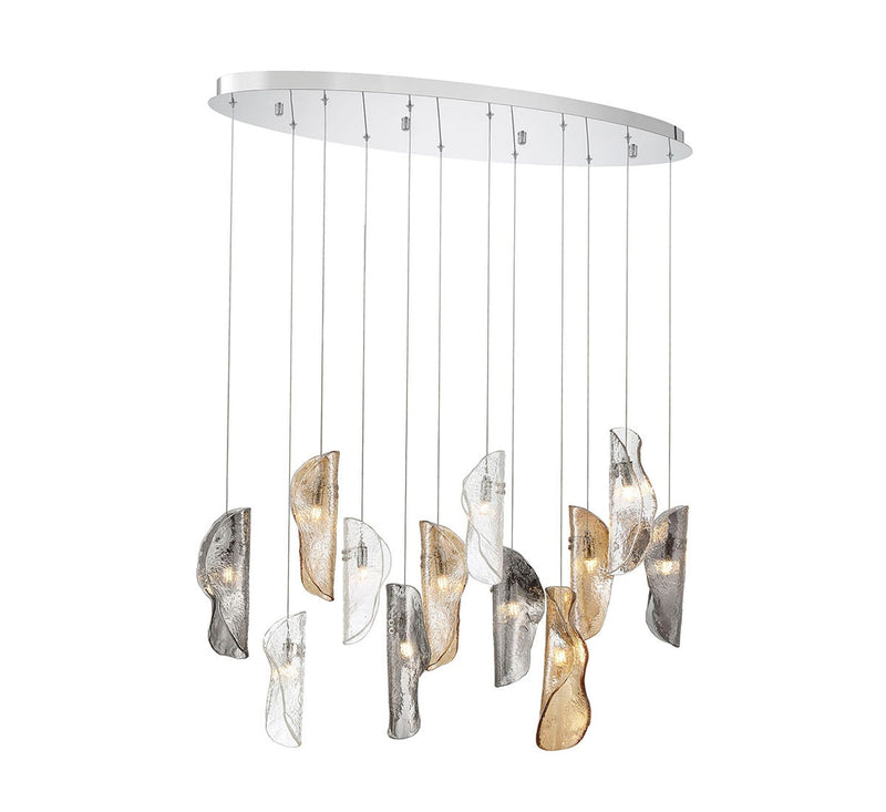 Lib & Co. 12034-023-01 LED Chandelier, Chrome