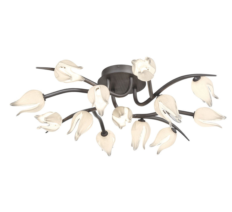 Lib & Co. 12085-042 LED Ceiling Mount, Brushed Vintage grey