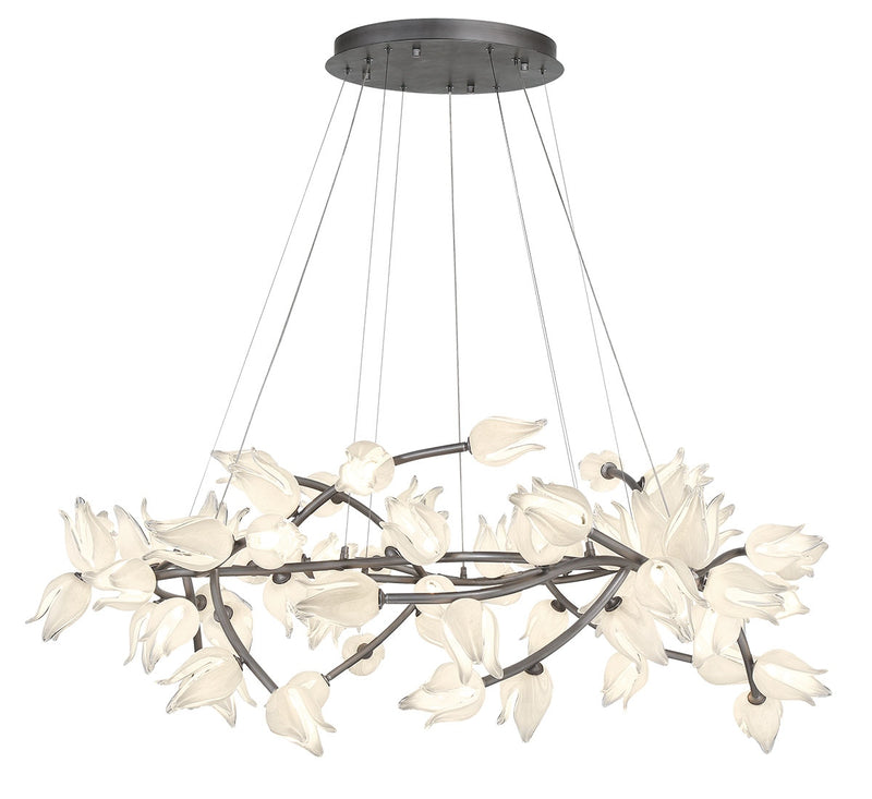 Lib & Co. 12089-042 LED Chandelier, Brushed Vintage grey