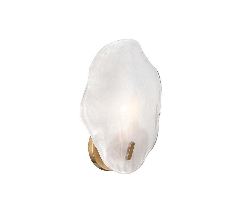 Lib & Co. 12169-039 One Light Wall Sconce, Brushed Brass