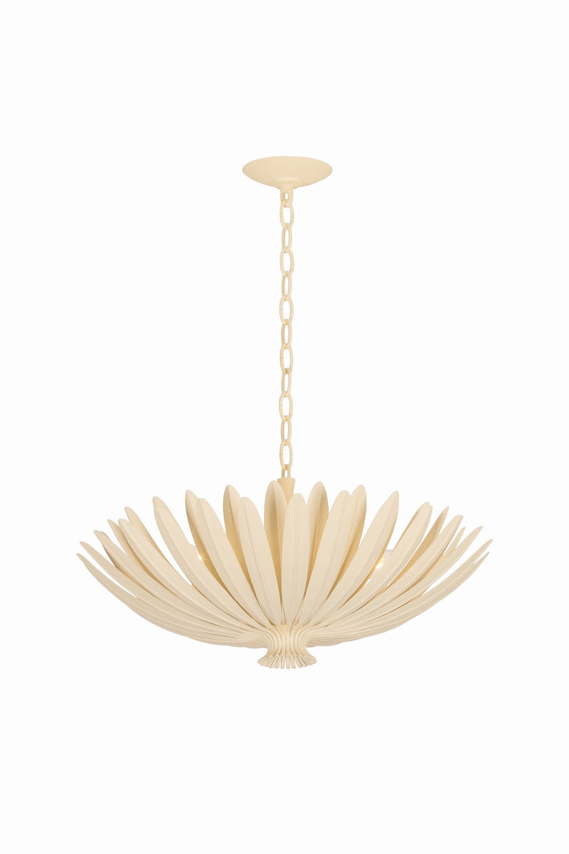 Hudson Valley 1823-CP Four Light Chandelier, Cream Plaster