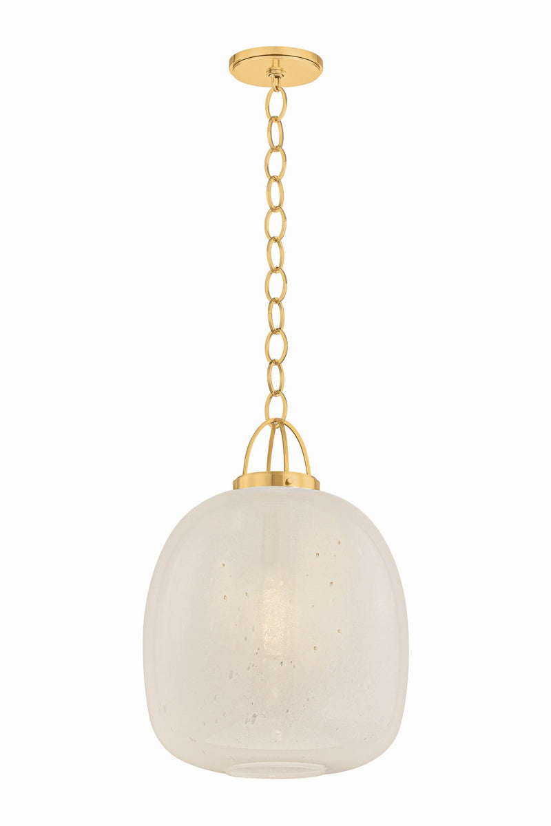 Hudson Valley 2016-AGB One Light Pendant, Aged Brass