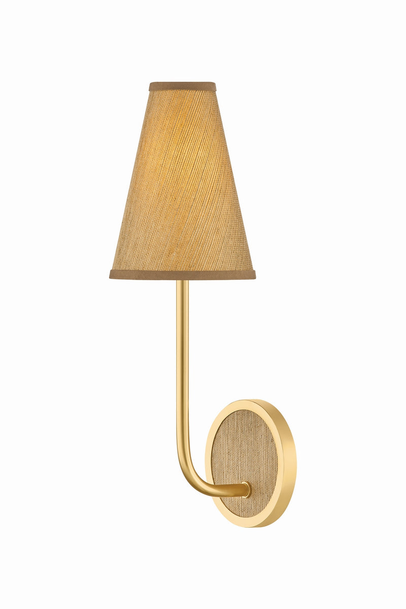 Hudson Valley 2451-AGB One Light Wall Sconce, Aged Brass