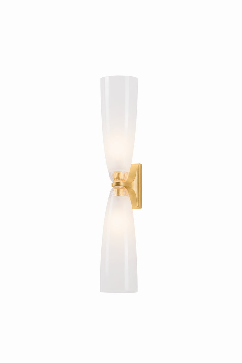 Hudson Valley 2862-VGL Two Light Bath, Vintage Gold Leaf