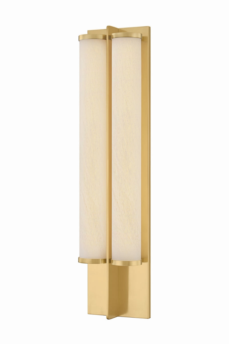 Hudson Valley 5152-AGB LED Wall Sconce, Aged Brass