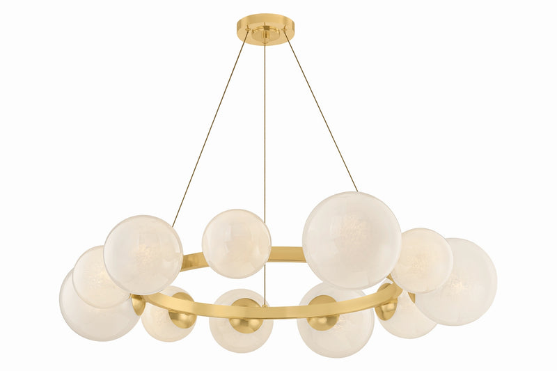 Hudson Valley 5540-AGB 11 Light Chandelier, Aged Brass