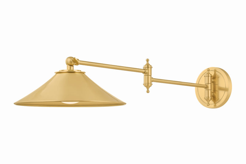 Hudson Valley 5621-AGB LED Wall Sconce, Aged Brass