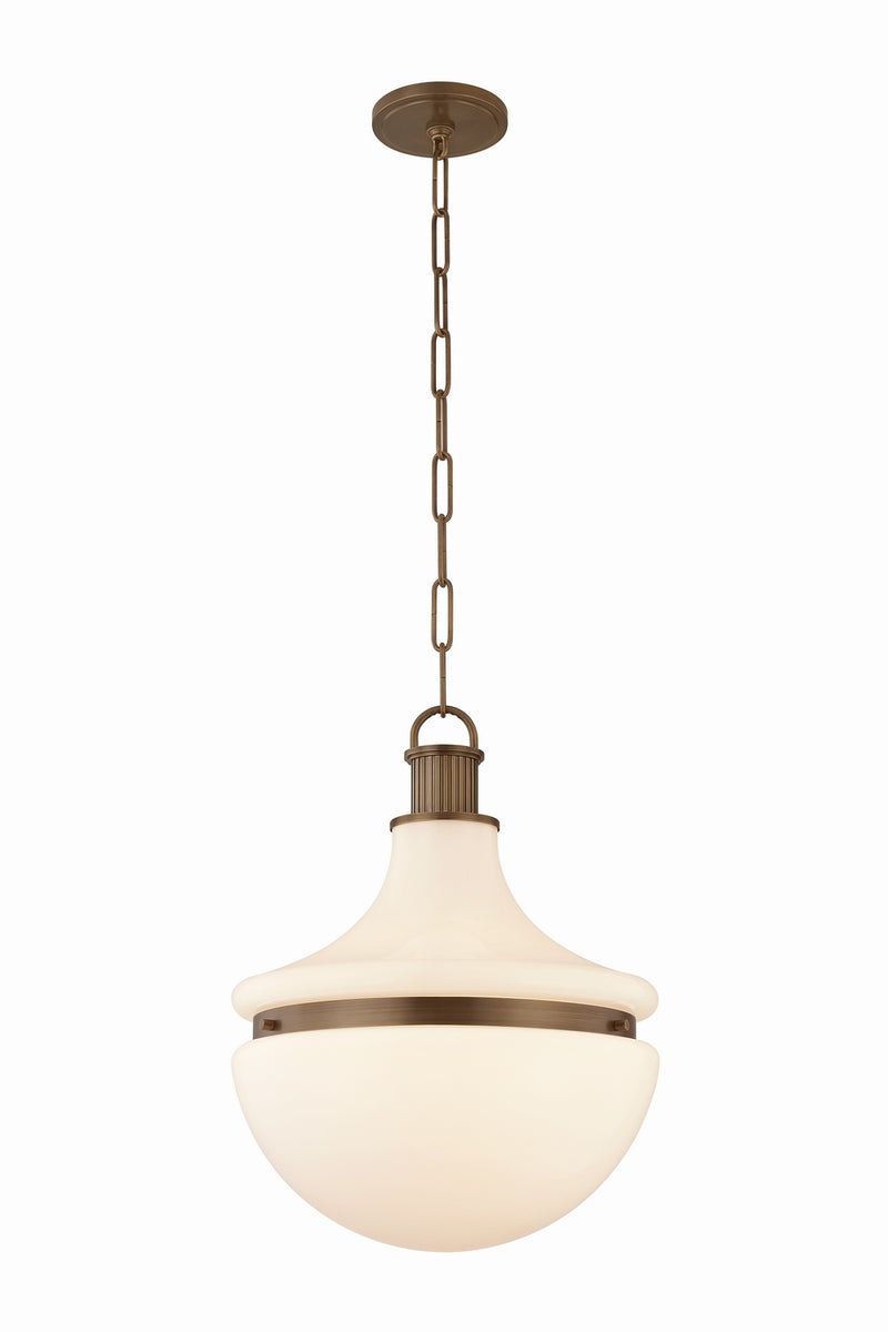 Hudson Valley 5817-HB One Light Pendant, Historic Bronze