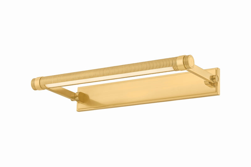 Hudson Valley 7318-AGB LED Picture Light, Aged Brass