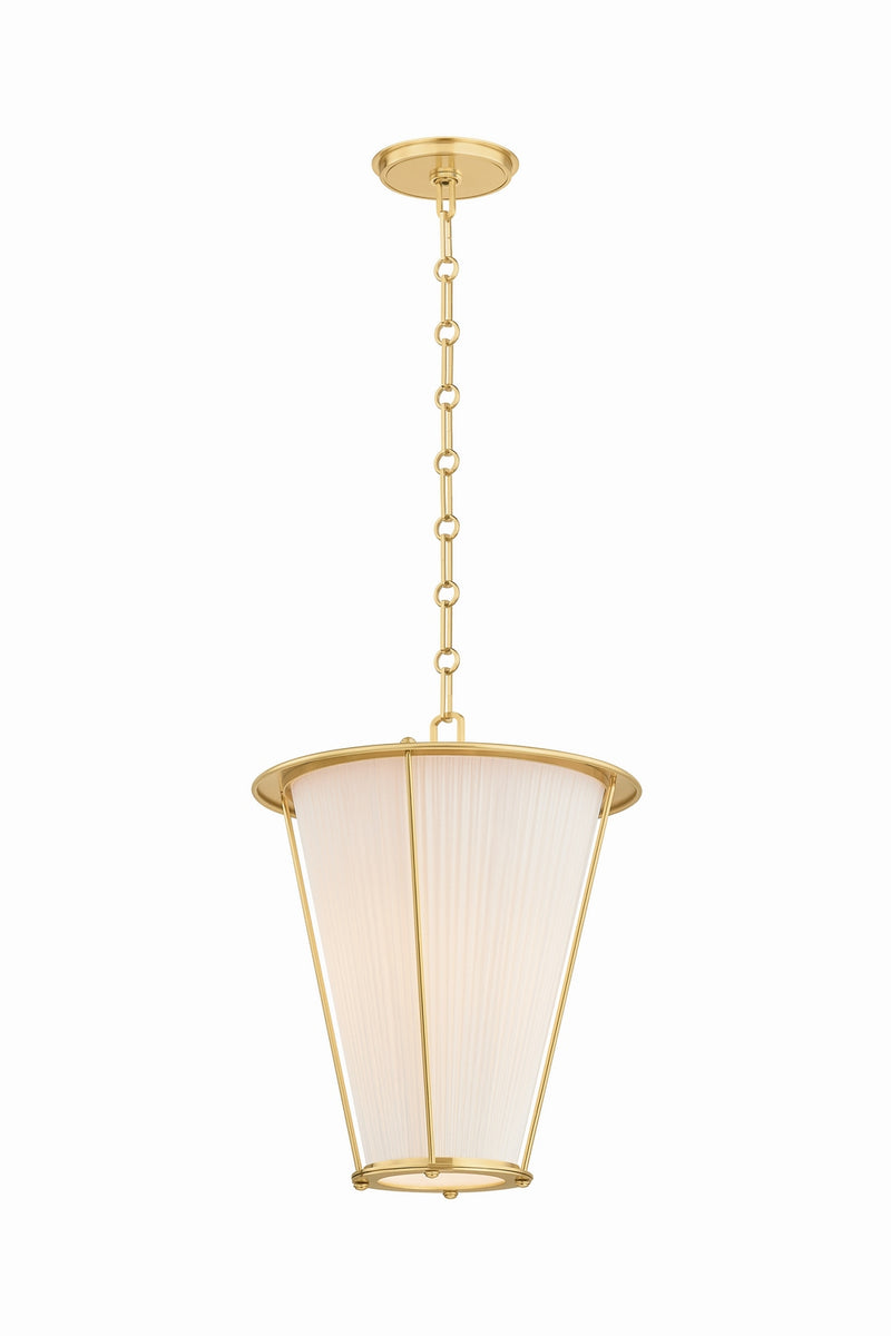 Hudson Valley AH1715-AGB One Light Lantern, Aged Brass