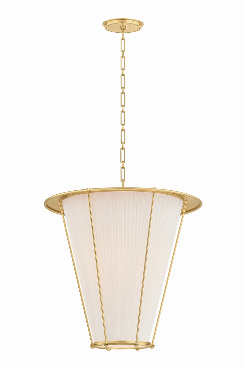 Hudson Valley AH1723-AGB One Light Lantern, Aged Brass