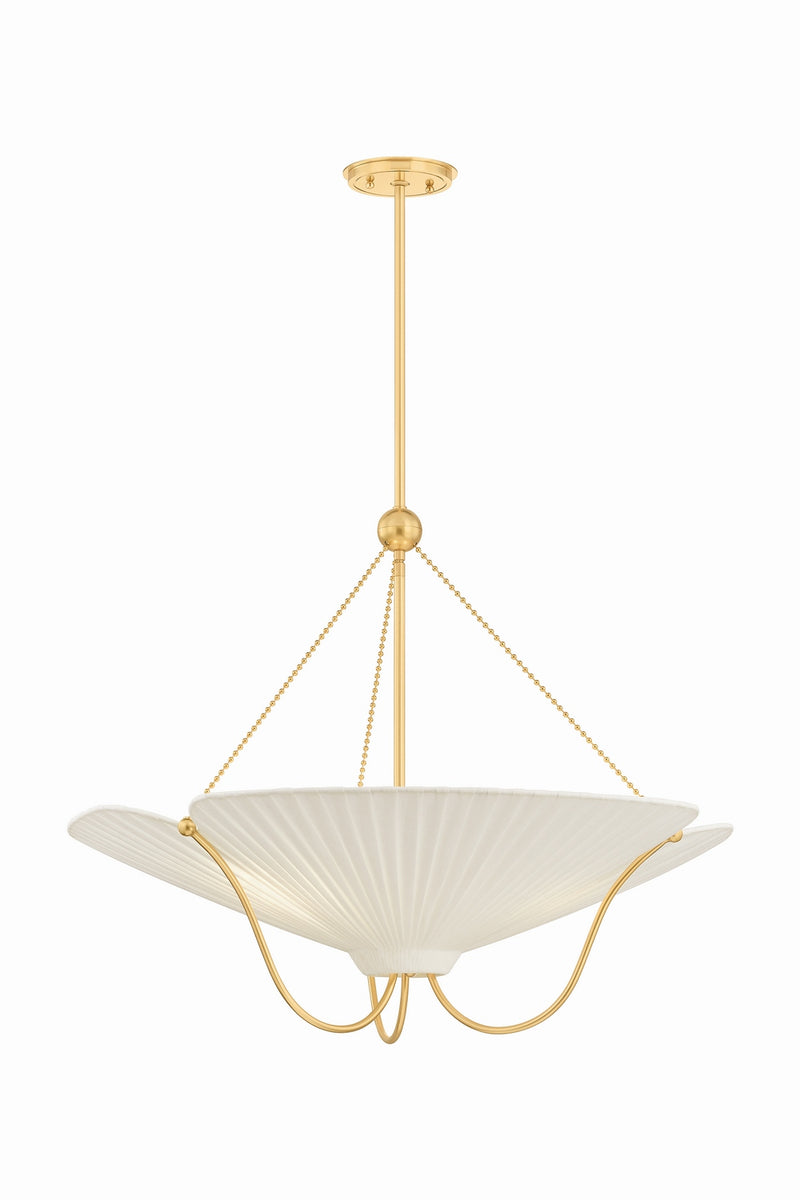 Hudson Valley AH4628-AGB Three Light Pendant, Aged Brass