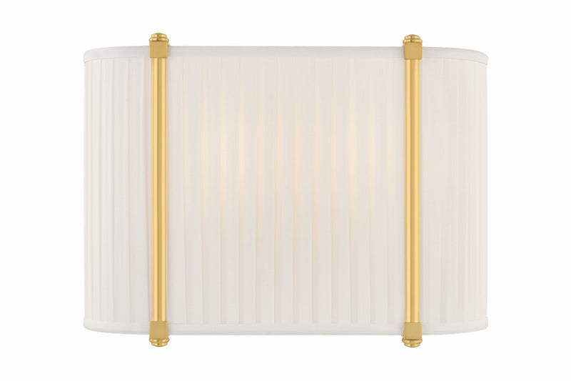 Hudson Valley AH6308-AGB Two Light Wall Sconce, Aged Brass