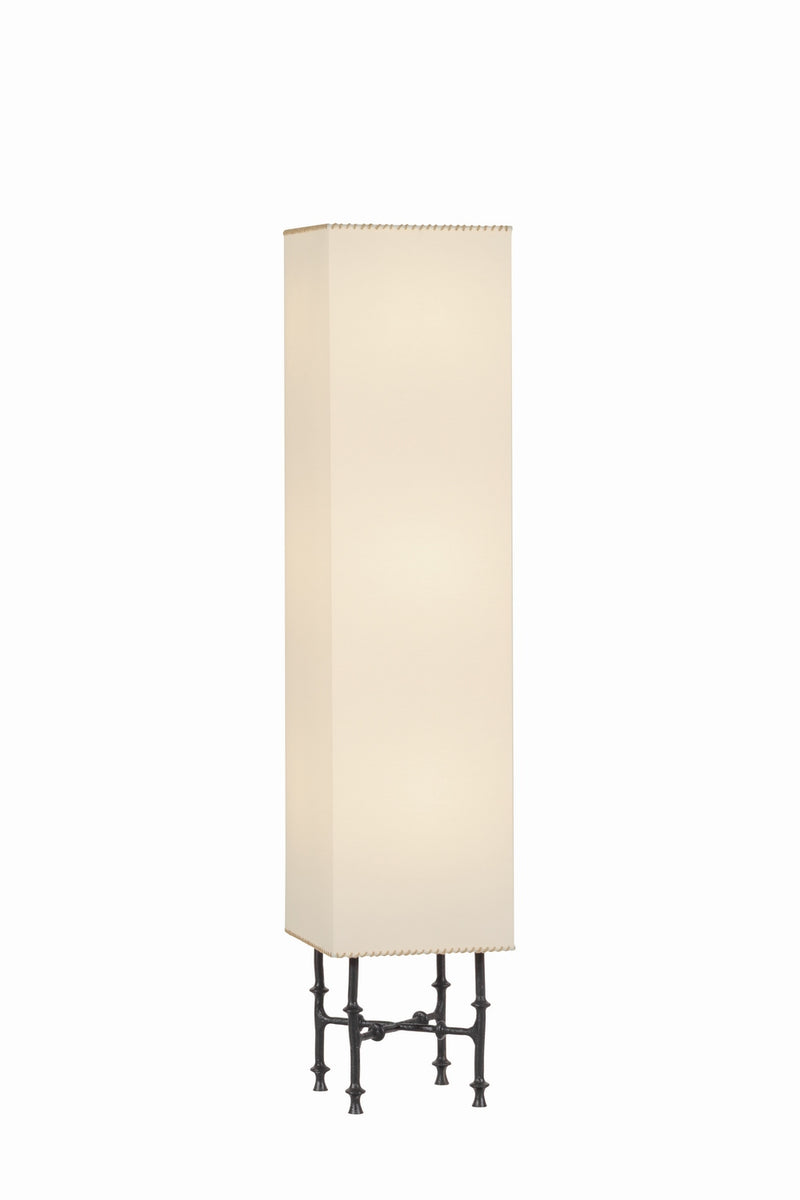 Hudson Valley AHL6403-BI Three Light Floor Lamp, Black Iron
