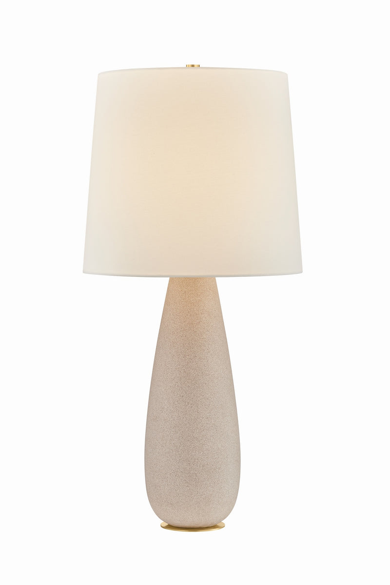 Hudson Valley L1434-AGB/CTE One Light Table Lamp, Aged Brass